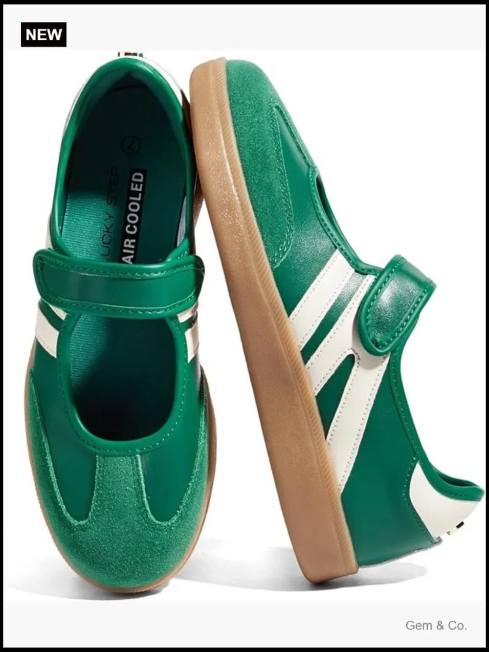 Classic Retro Fashion Sneakers Gum Thin Sole Casual Tennis Slip on Flat Loafers